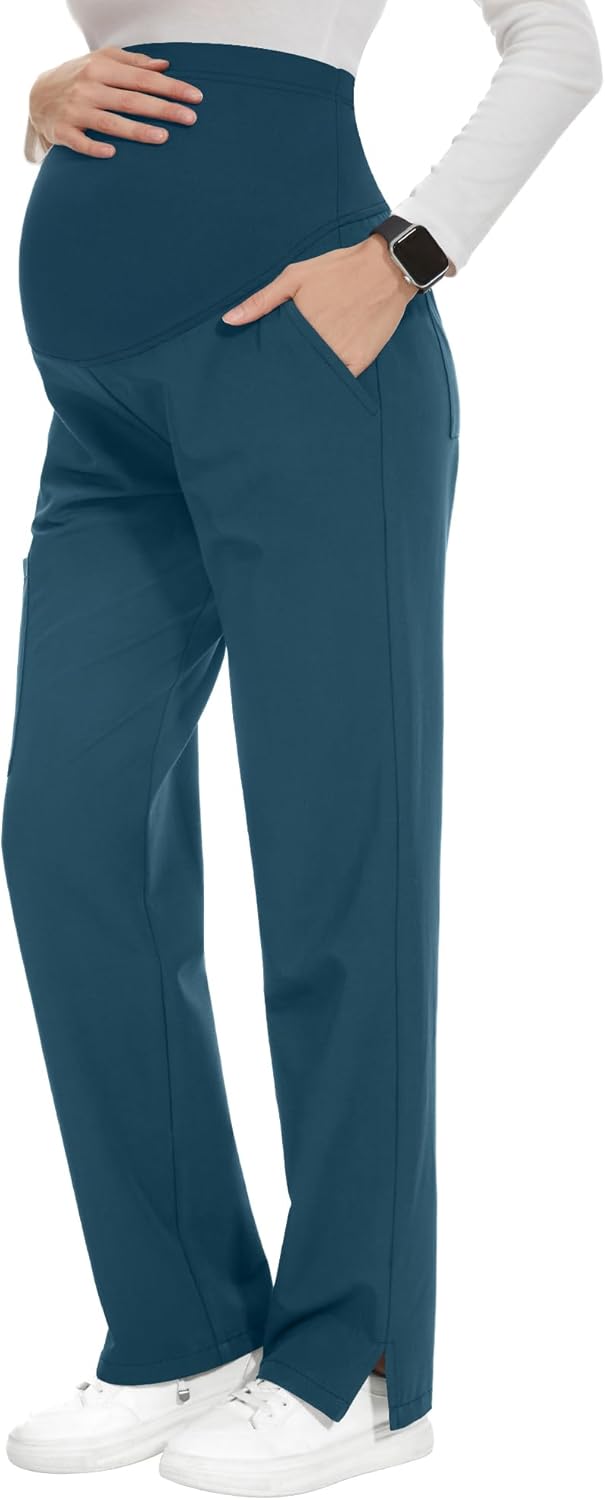 POSHGLAM Women's Maternity Scrubs Pant for Comfort & Style