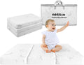 Trifold Pack and Play Mattress 38x26 - Dual Soft & Firm Travel Pad