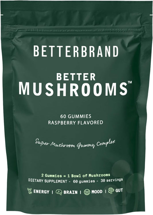 Gut Health, Energy & Focus - Mushroom Gummy Blend