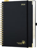 POPRUN 2026 Daily Planner One Page A Day A4 Large - Hourly Layout