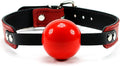 Bonn Silicone Mouth Ball with Lambskin Leather Strap - Adjustable Fit