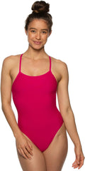Brandon Fixed Back Women's Competitive One-Piece Swimsuit - High