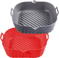 Silicone Liners Square for Air Fryer 8 in Top - Easy Cleanup
