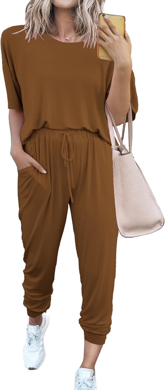 PRETTYGARDEN Women's Two Piece Sets for Summer Travel and Lounge