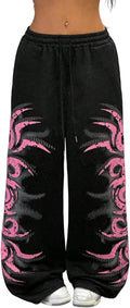 Stylish ZAFUL Wide Leg Sweatpants for Women Embracing Y2K Fashion