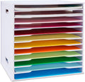 Organize Your Scrapbook Paper with SANFURNEY 12-Slot Rack