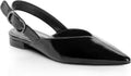 Slingback Flat Shoes for Women Pointed Closed Toe Mules - Dressy