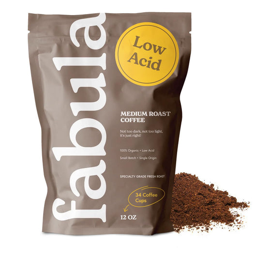 Fabula USDA Organic Low Acid Coffee - Pure & Clean 12 oz