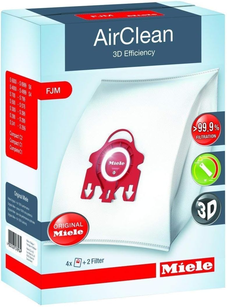 Miele Genuine Vacuum Cleaner AirClean Dust Bags Type FJM Pack