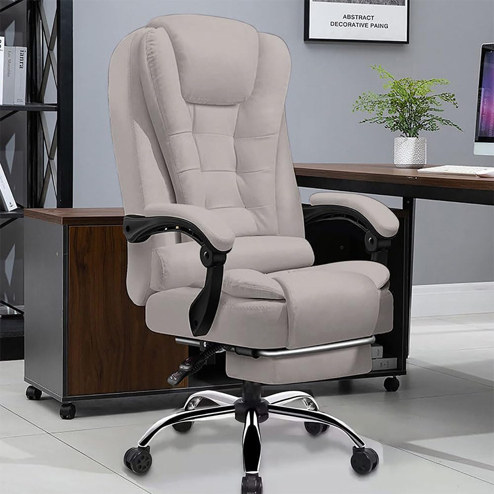 Ergonomic Executive Desk Chair with Footrest - XUEGW