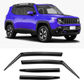 Rain Guard 4-Piece Window Visor for 2015-2021 Jeep Renegade - Smoke