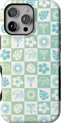 Casely iPhone 16 Pro Max Case Coastal Checkers - Bold Protection