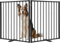 52 in Dog Gate Extra Wide Freestanding Metal Pet Gate - Heavy Duty