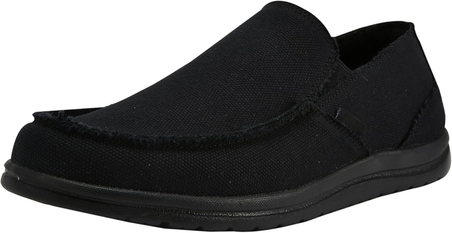 Mens Canvas Shoes Slip On Loafers for All-Day Comfort and Style