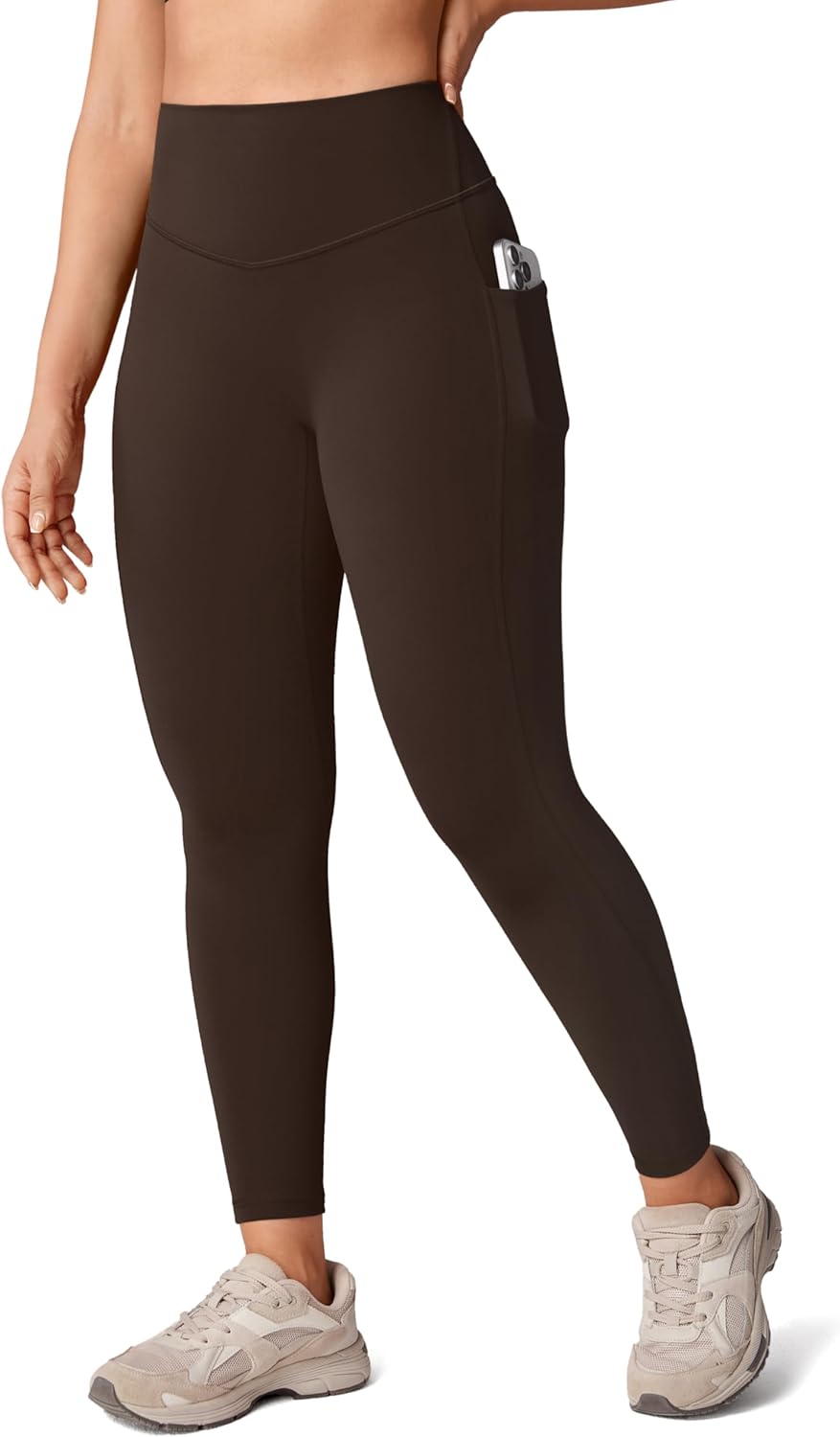 Hugcurve No Front Seam High Waisted Workout Leggings for Women