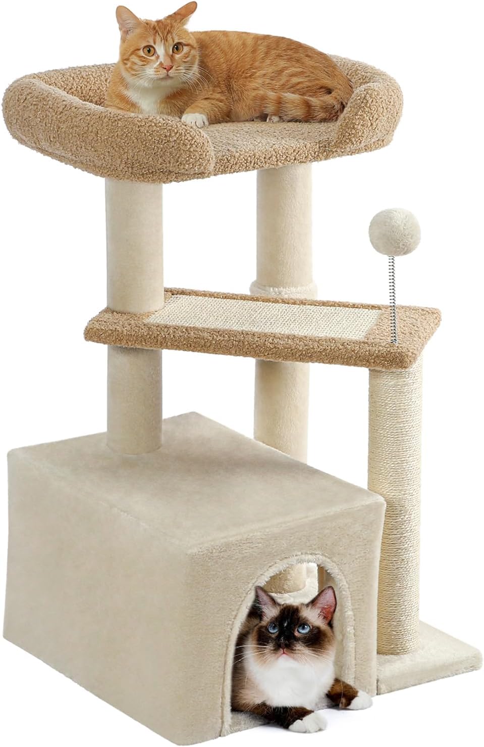 Made4Pets Cat Tree for Indoor Cats - Stylish Multi-Level Tower