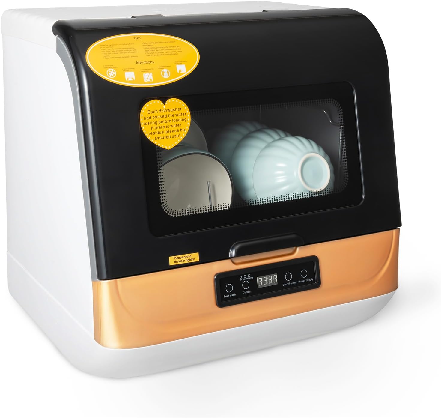 Portable Mini Dishwasher with 3 Wash Modes for Easy Cleaning