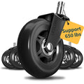 Stem Casters for Hardwood & Carpet Floors - Set of 5