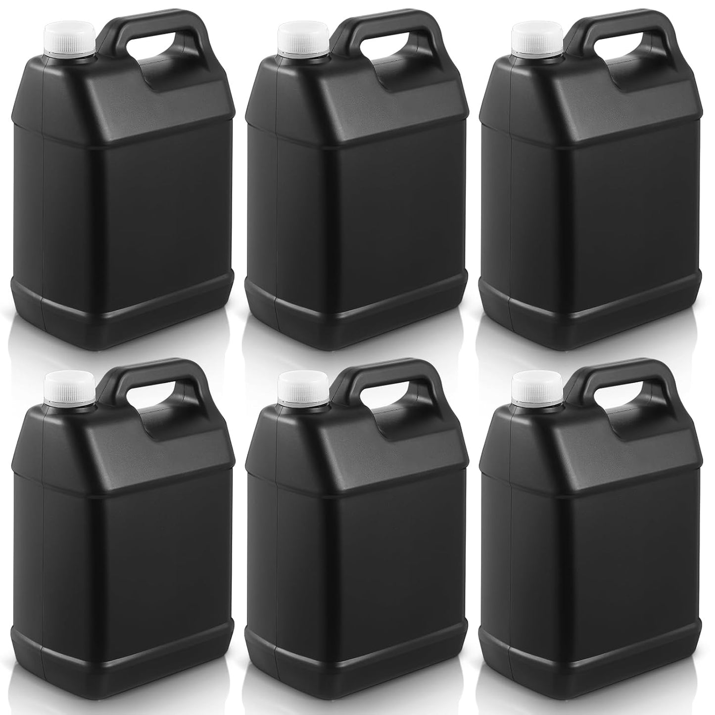 1 Gallon Plastic Jug Set of 6 for Versatile Liquid Storage
