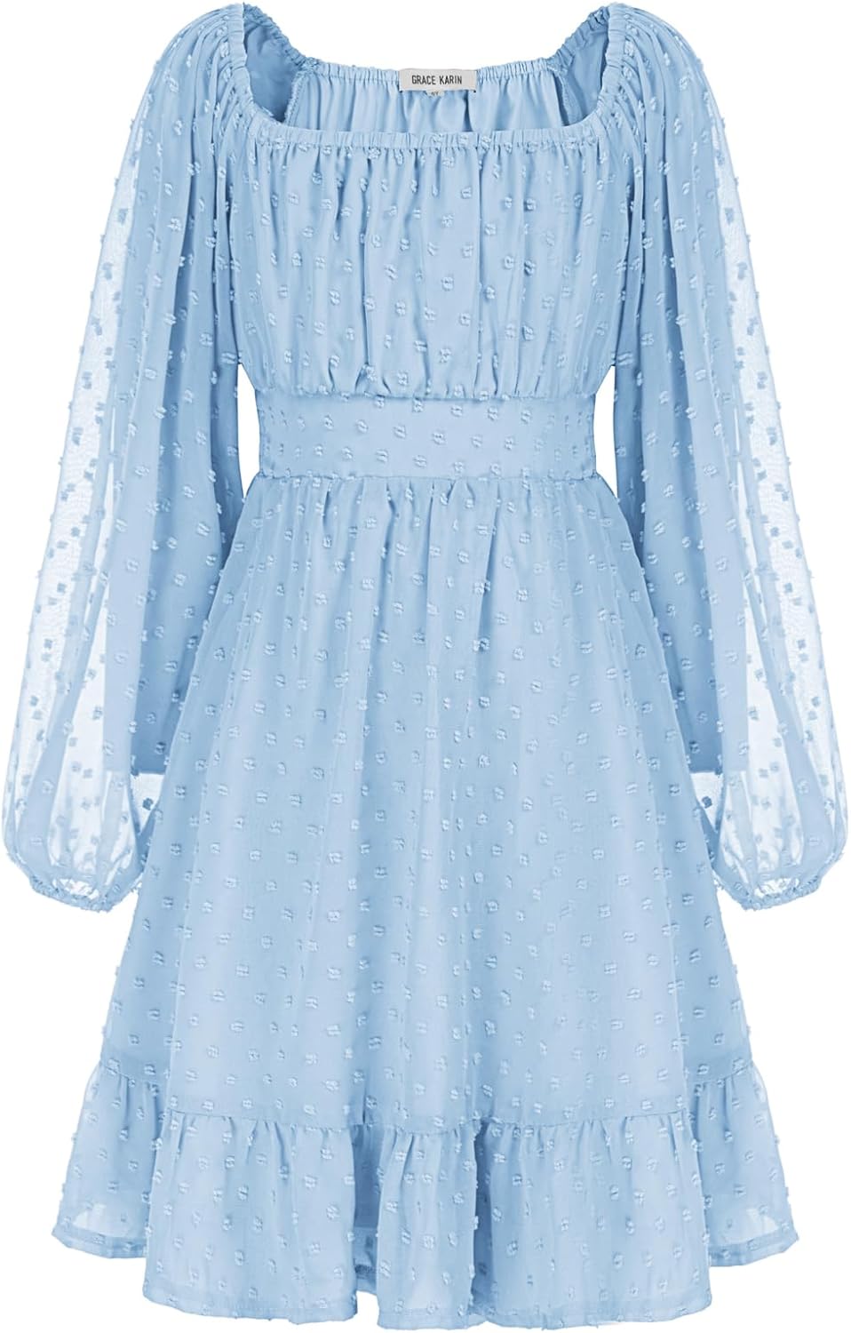 GRACE KARIN Girls Ruffle Tiered Dress for Stylish Occasions