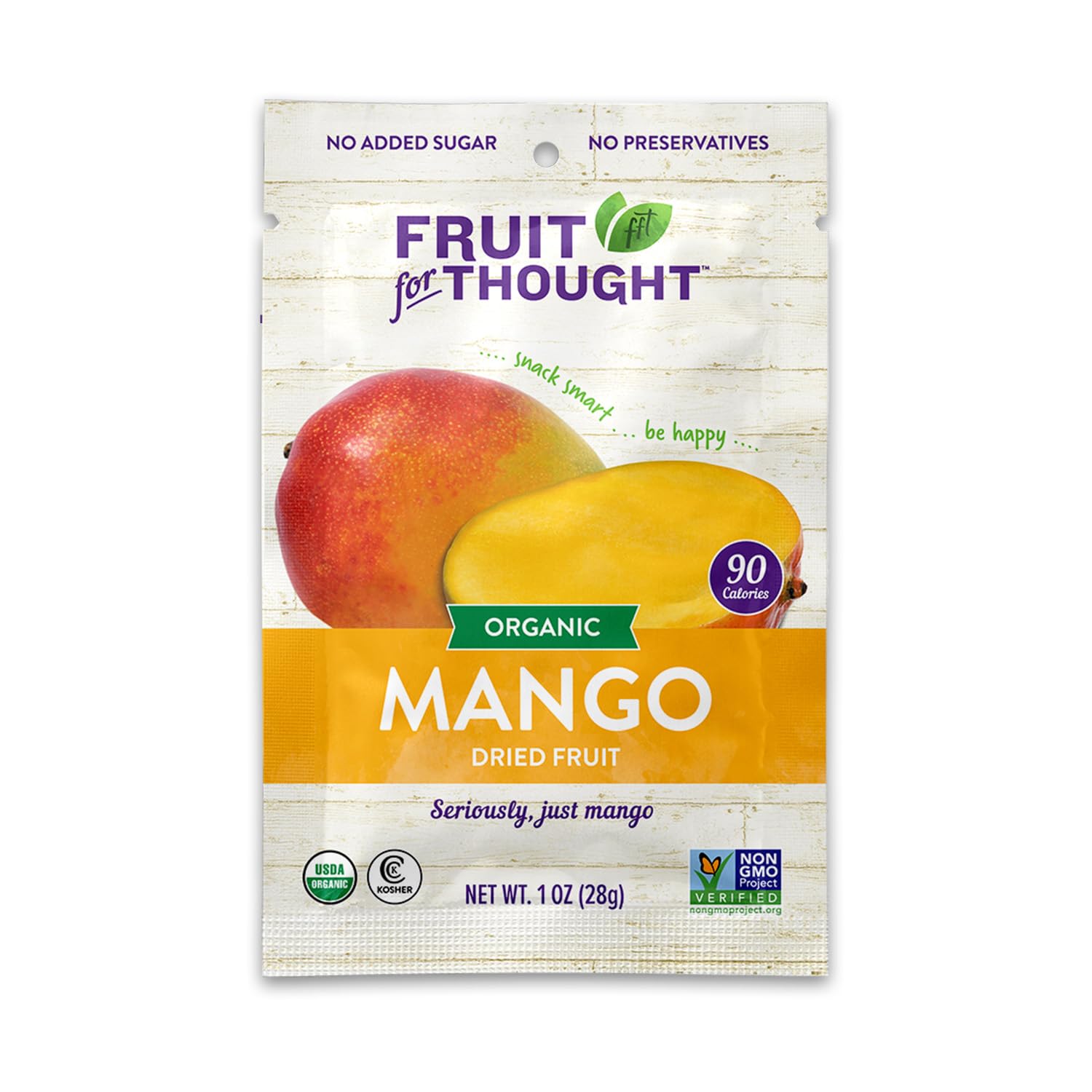 Organic Dried Mango Snack Packs for Family - No Sugar Added