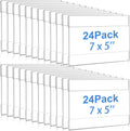 5 x 7 in Acrylic Wall Mounted Sign Holder 24 Pack - No Drilling