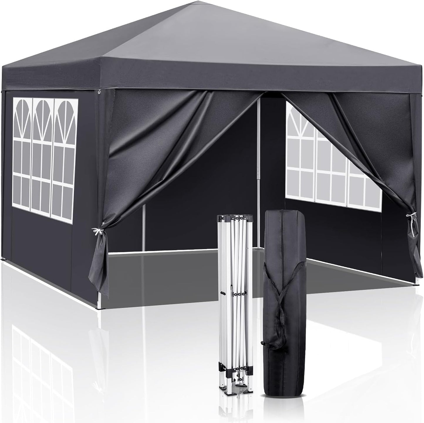 Bonnlo 10x10 Pop Up Canopy for Outdoor Events and Camping