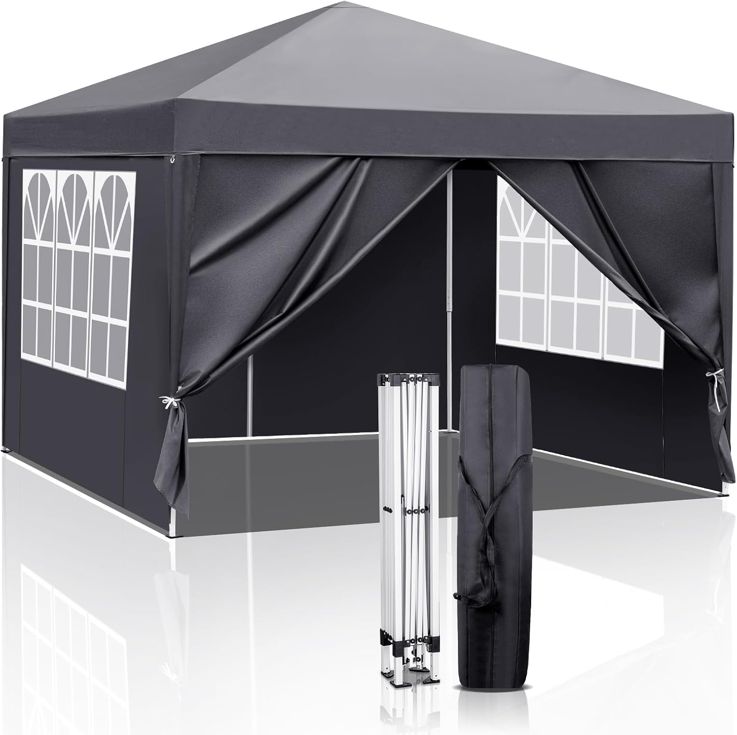 Bonnlo 10x10 Pop Up Canopy for Outdoor Events and Camping