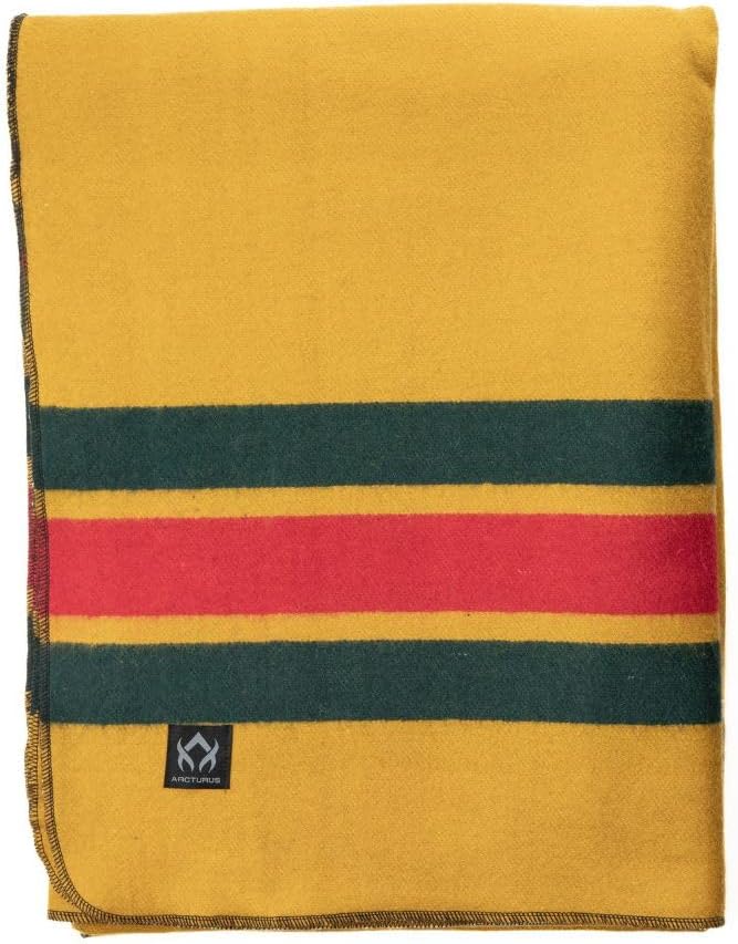 Arcturus Rainier Wool Blanket - Heavyweight Warmth for Camping