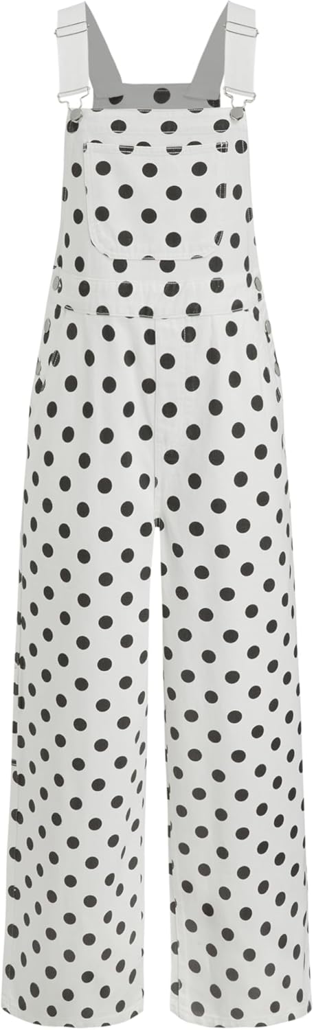 CIDER Denim Leopard Pocket Buckle Up Wide Leg Jumpsuit Review