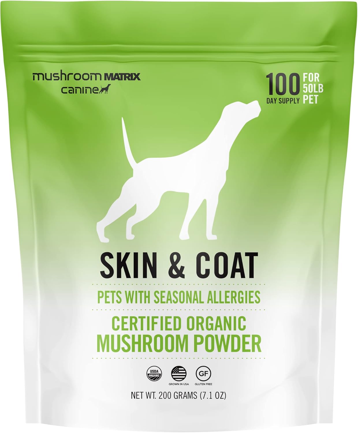 Om Mushroom Matrix Skin & Coat Supplement for Dogs & Cats