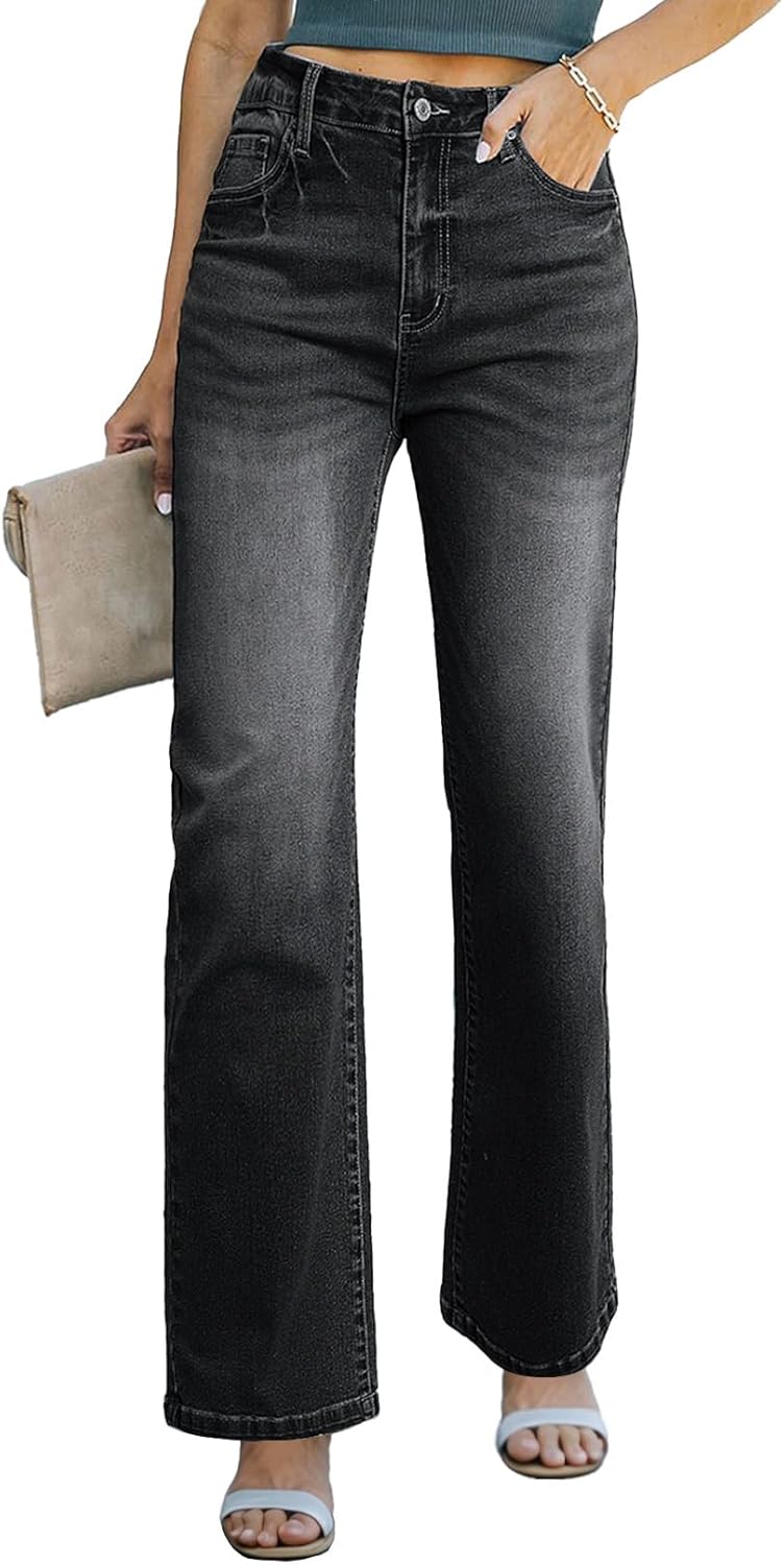 Sidefeel Women's Wide Leg Jeans for Casual High Waisted Style