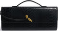 Stylish Leather Evening Clutch Purse for Women - Woven Design