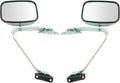TRQ 2 Piece Chrome Side Mirror Set for 1987-1991 Ford F150 Bronco
