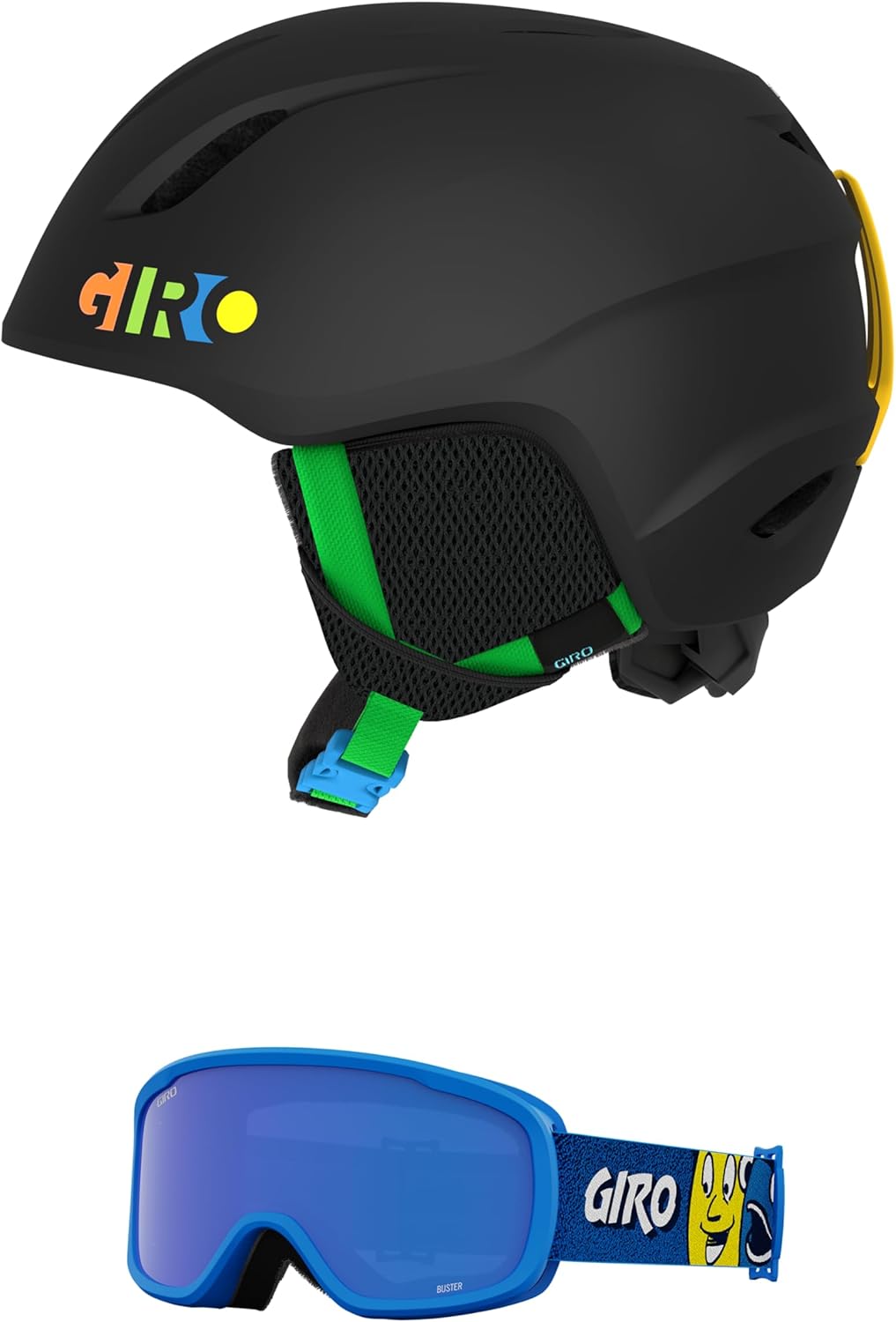 Giro Launch Combo Pack Ski Helmet - Matte Black with Goggles