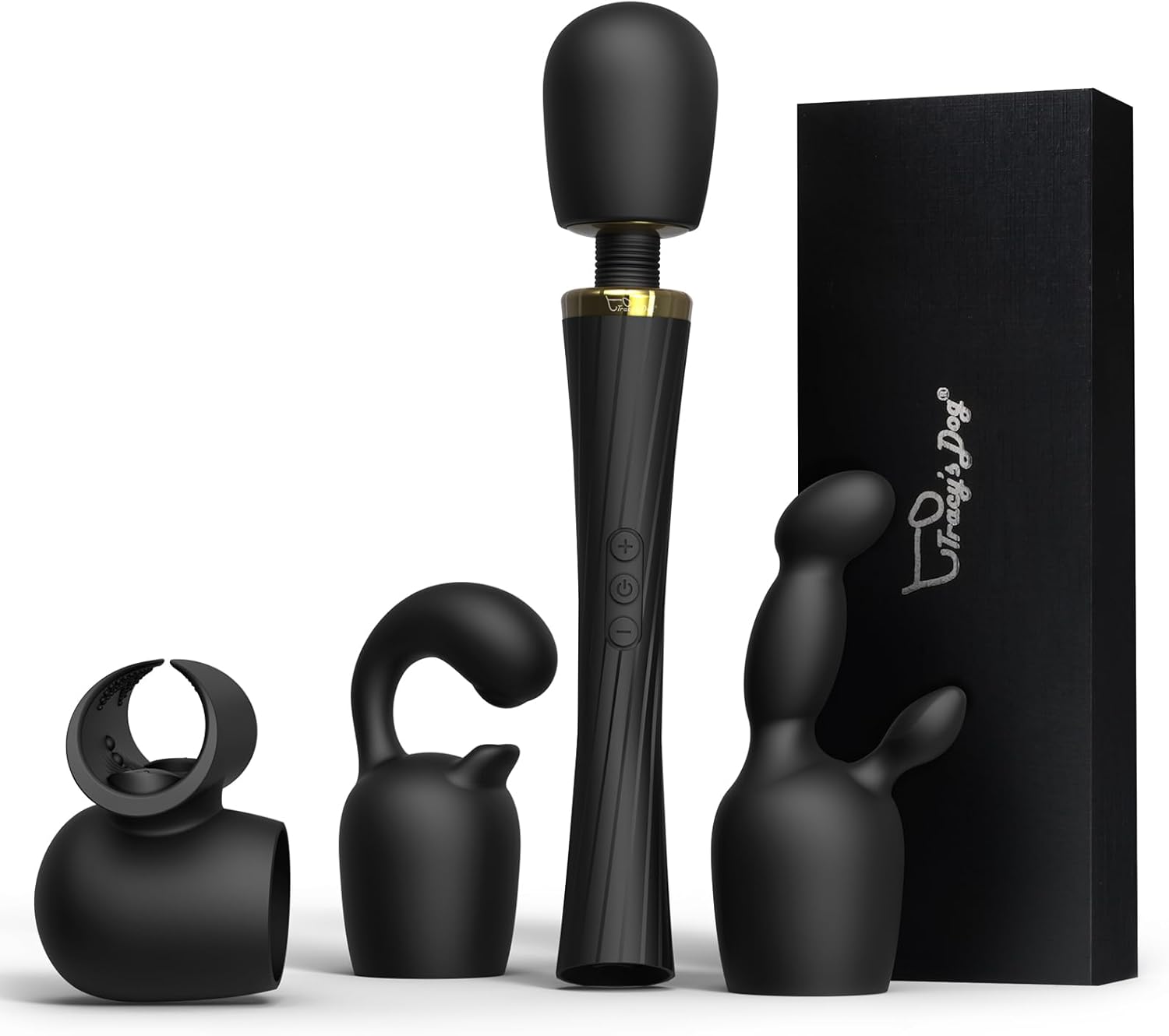 Tracy's Dog Wand Vibrator Kits for Couples with 3 Attachments
