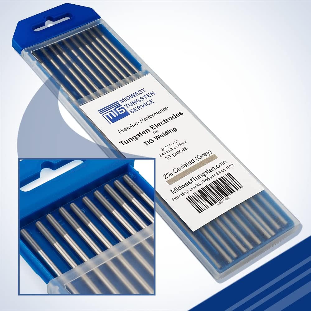 Midwest Tungsten Service TIG Welding Electrodes 10-Pack for All