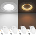 5/6 in LED Can Lights with Night Light - Retrofit Dimmable 4 Pack