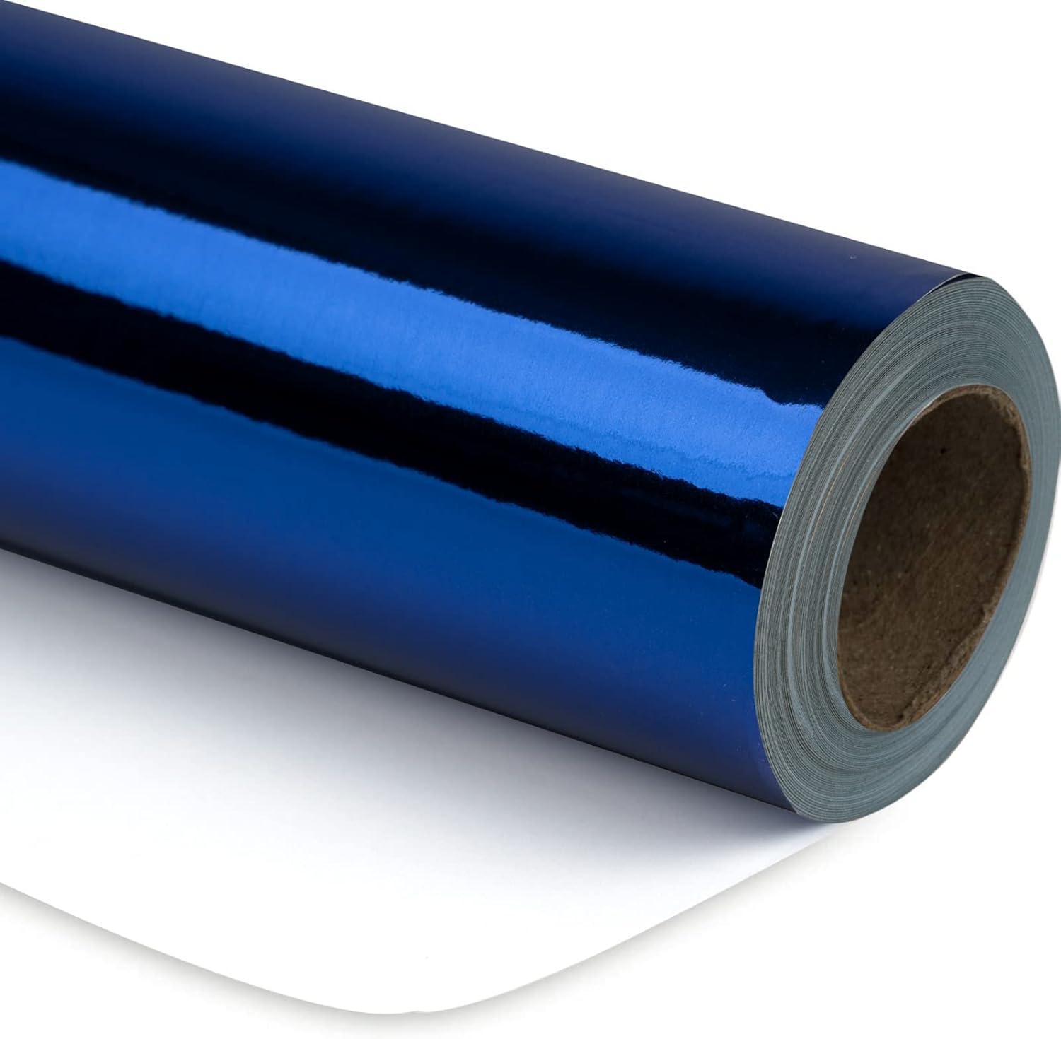 RUSPEPA Sapphire Blue Metallic Wrapping Paper for All Occasions