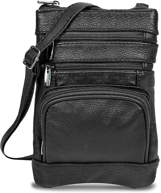 Krediz Leather Crossbody Purses for Women with Multi Pockets