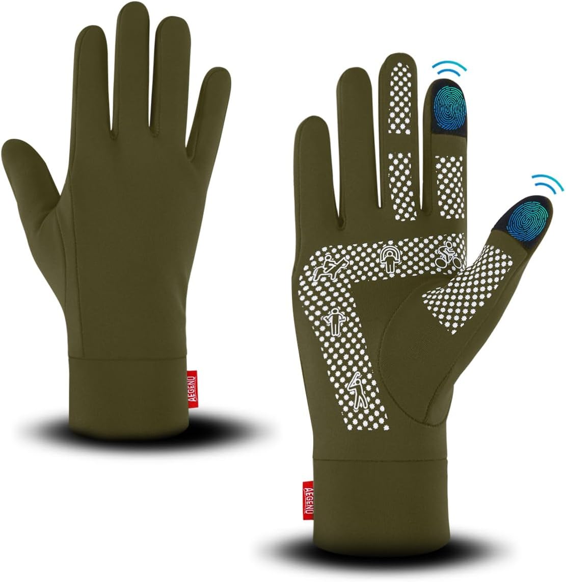 Aegend Touch Screen Running Gloves: Warm and Lightweight for Winter Sports