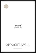 Opposite Wall 24x36 in Black Picture Frame - Lightweight, Versatile