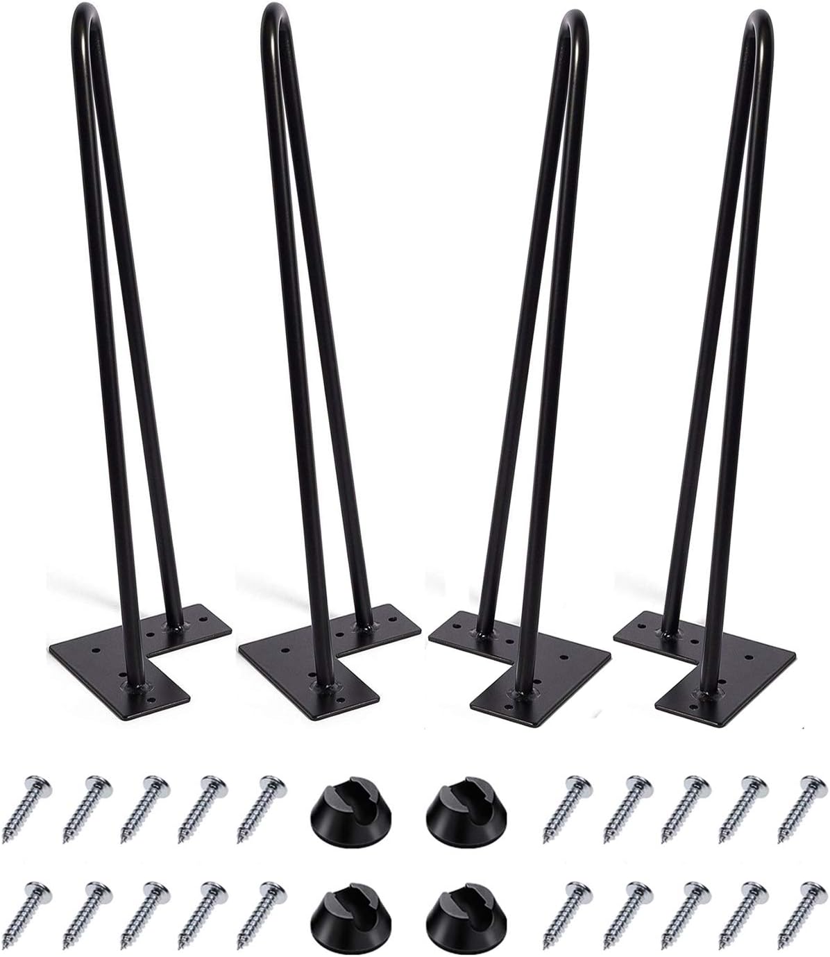 MSOBAIW Hairpin Legs 18 Inch Set of 4 for DIY Furniture Projects