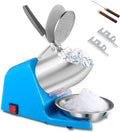 Dual Blade Ice Shaver Machine Electric - 143 lbs/hr Ice Crusher