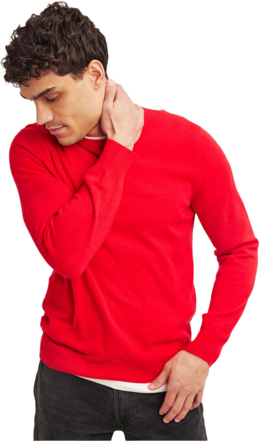 NAADAM Mens Cashmere Crewneck Sweater - Classic Wardrobe Staple