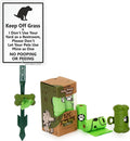 Keep Off Grass No Dog Pooping Or Peeing Yard Sign Kit - Durable