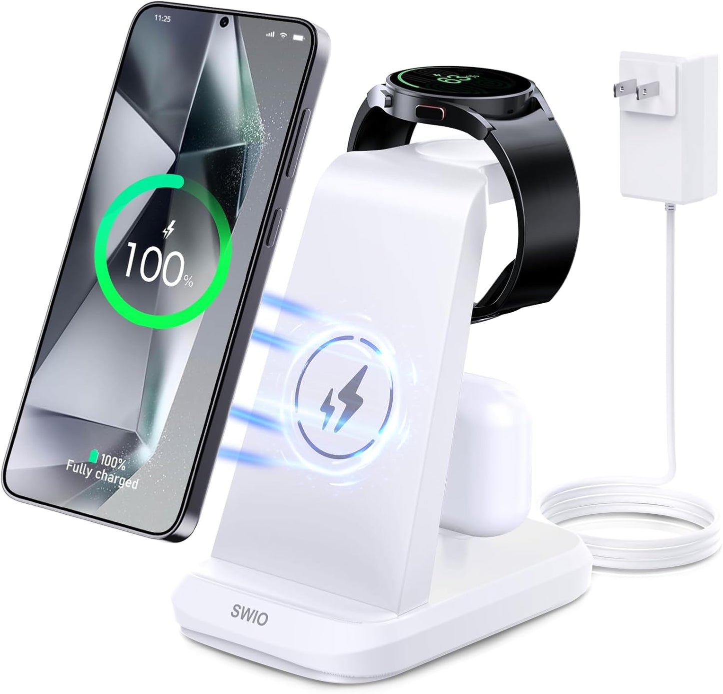 Fast Charge Samsung Devices with SWIO 3-in-1 Station