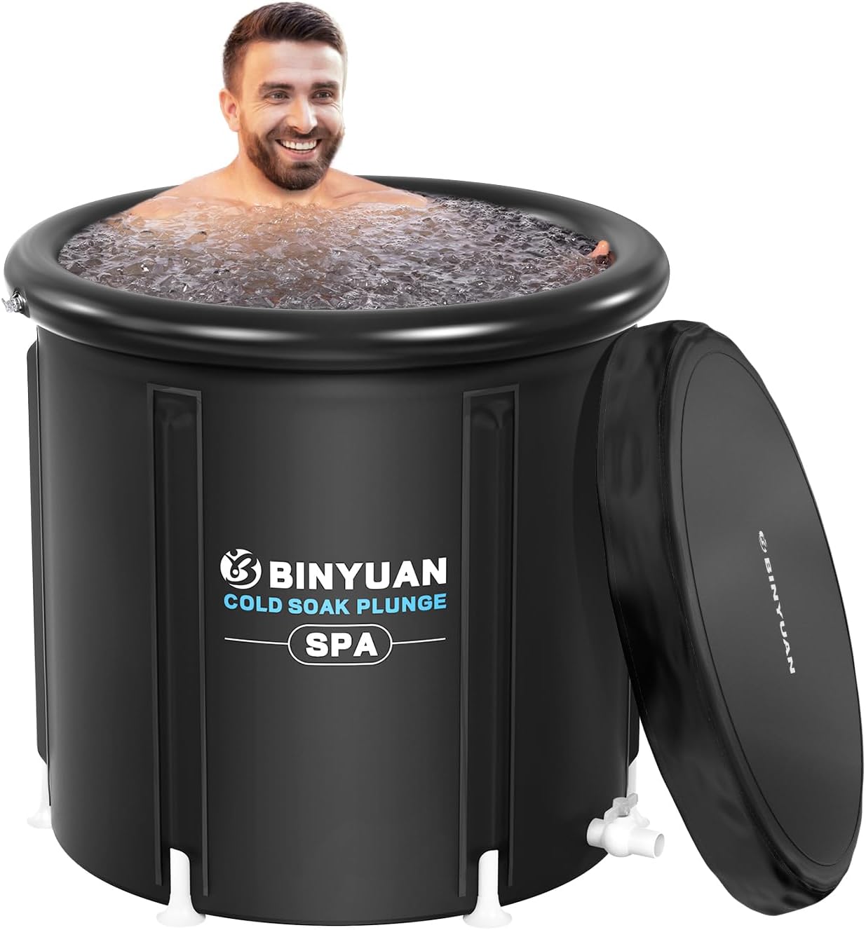 BINYUAN XL Ice Bath Tub for Athletes - 99 Gal Cold Plunge