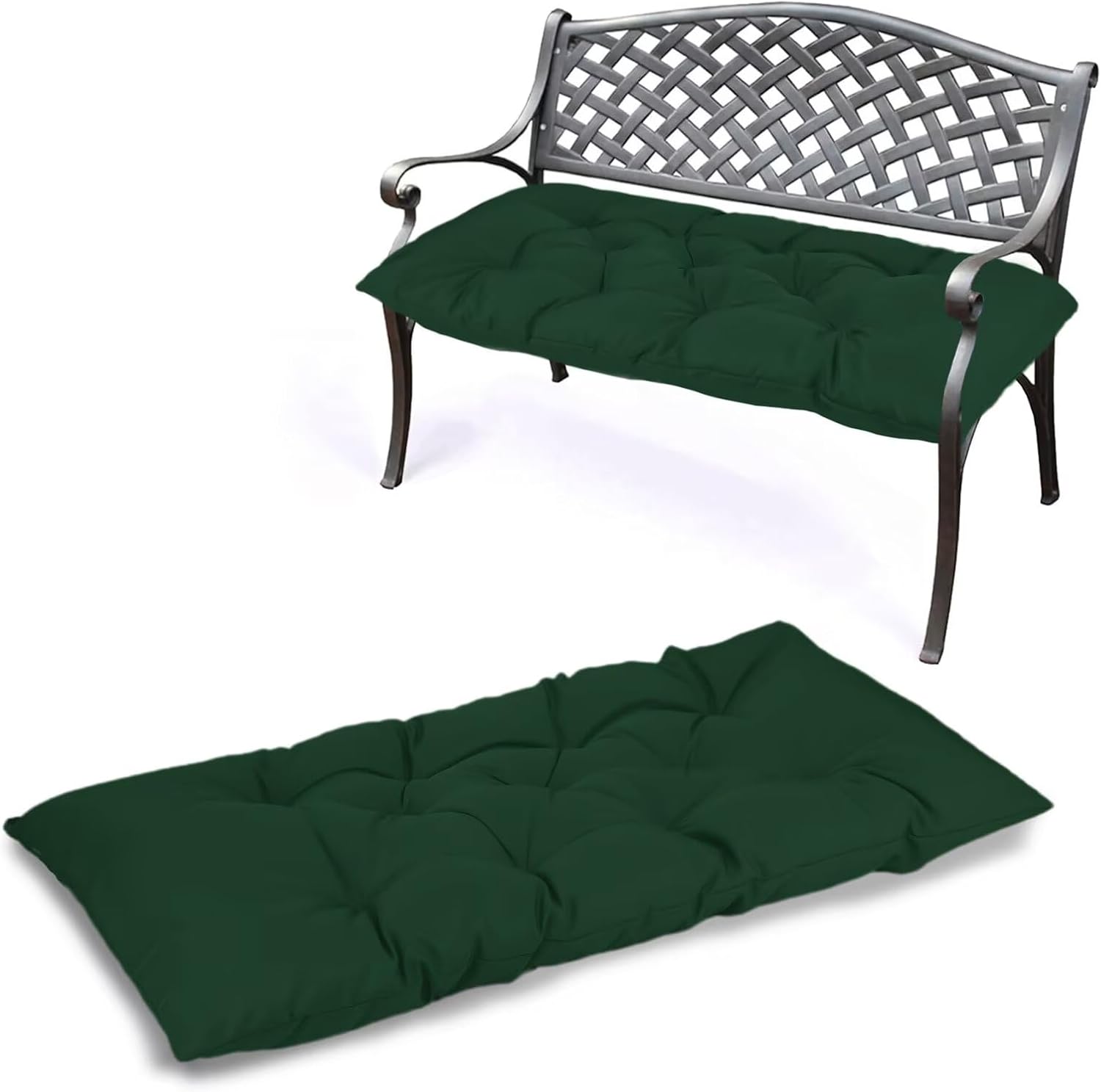 39.3in Waterproof Indoor/Outdoor Garden Bench Seat Cushions