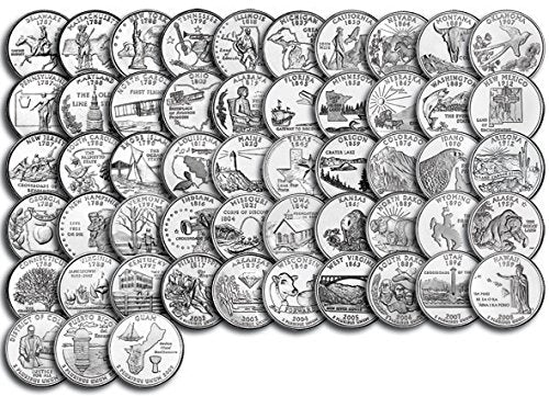 1999 P Complete 56-Coin B.U. State Quarter Set Uncirculated